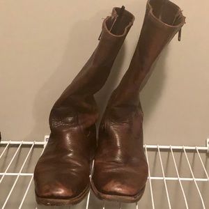 Frye Roper Boots - Cognac